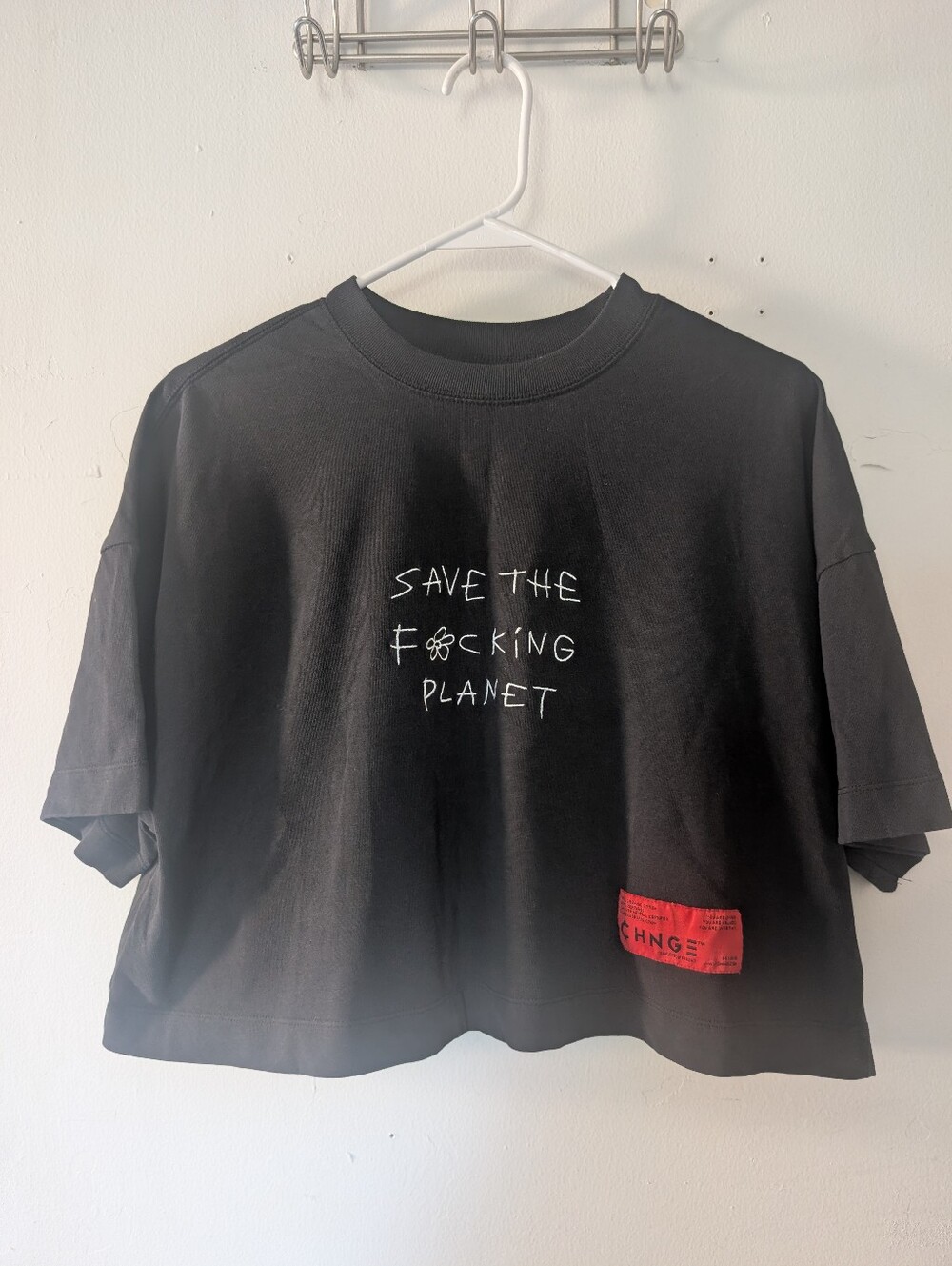 CHNGE "Save the F*cking Planet" Cropped Tee
